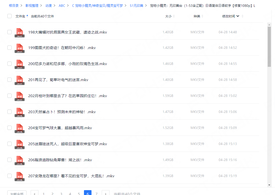 集数编排
